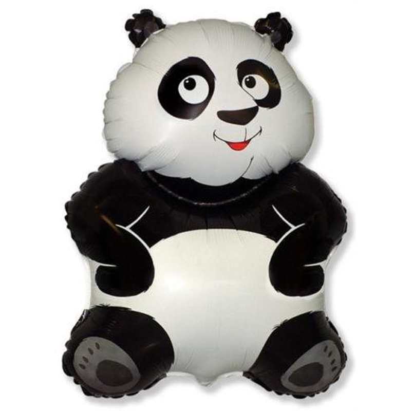 Big Panda Black & White  Foil Balloon