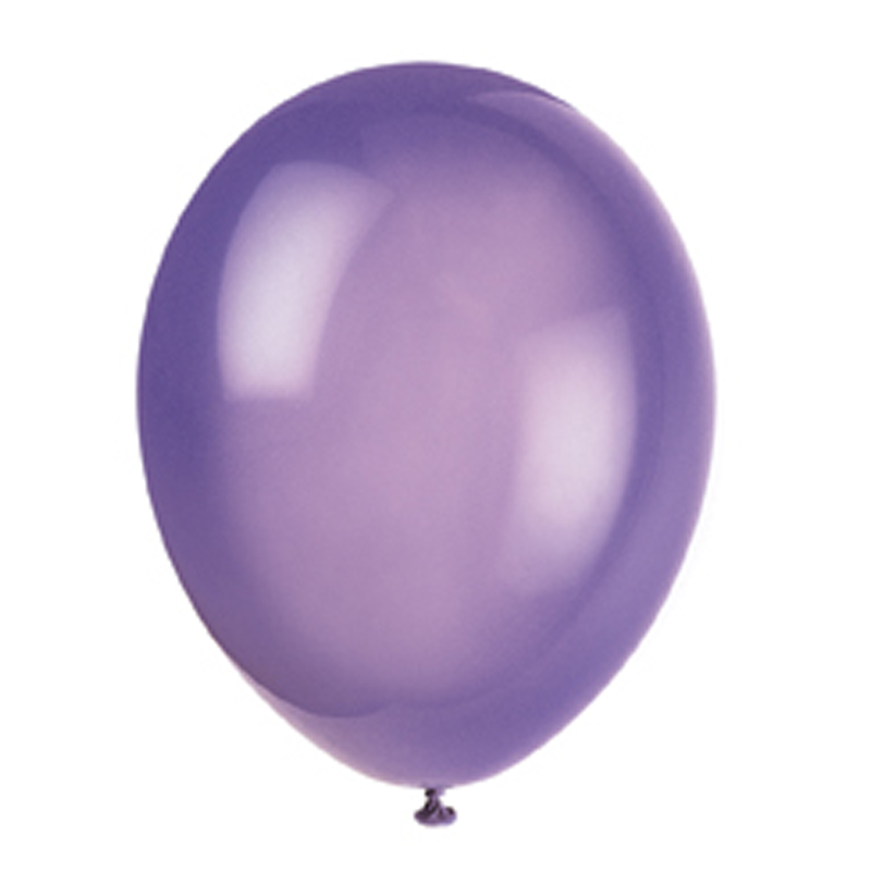 pack of 10 purple balloons