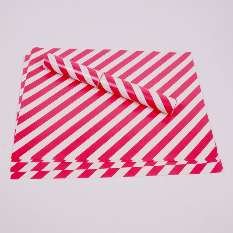 10 hot pink stripe placemats
