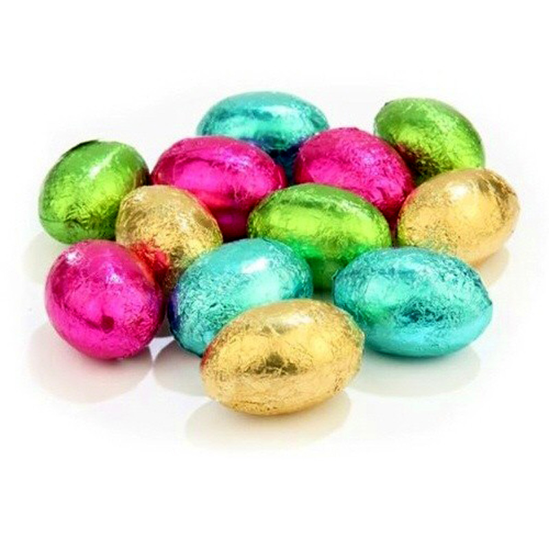 Set of 5 mini chocolate eggs