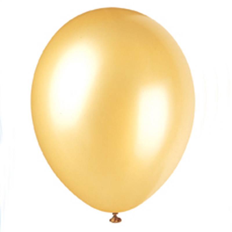 pack of 10 gold balloons