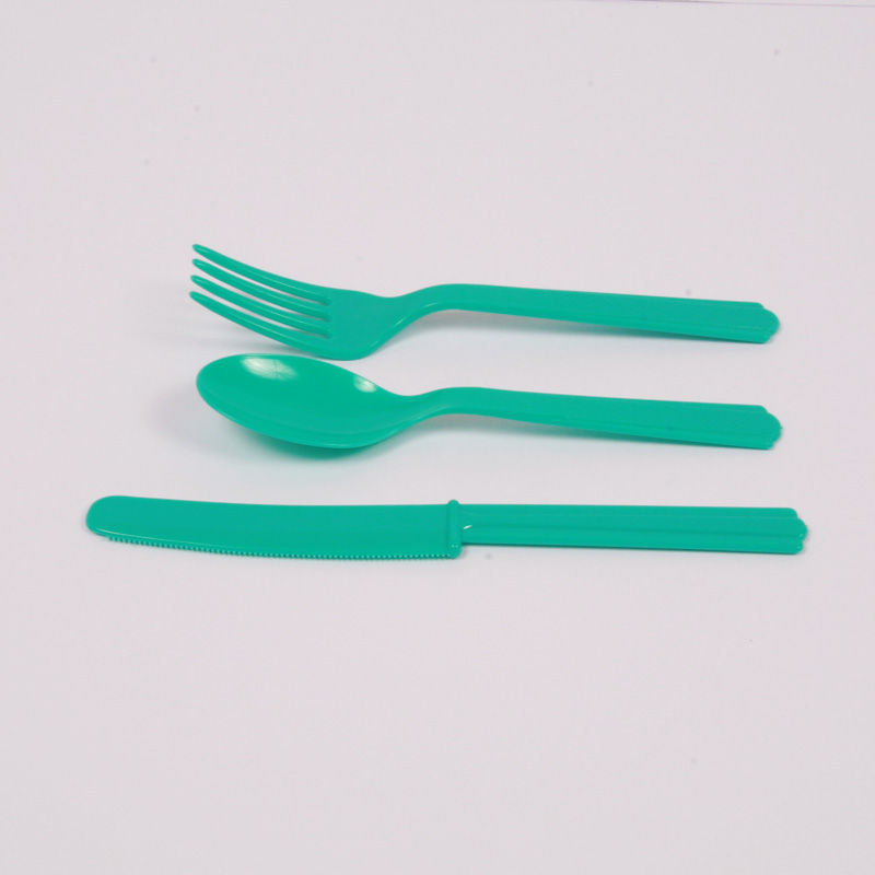 Turquoise cutlery set