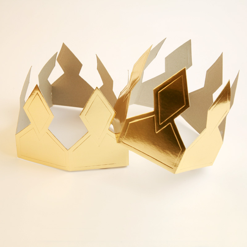Gold paper crown