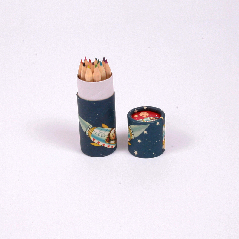 12 spaceboy designed colouring pencils