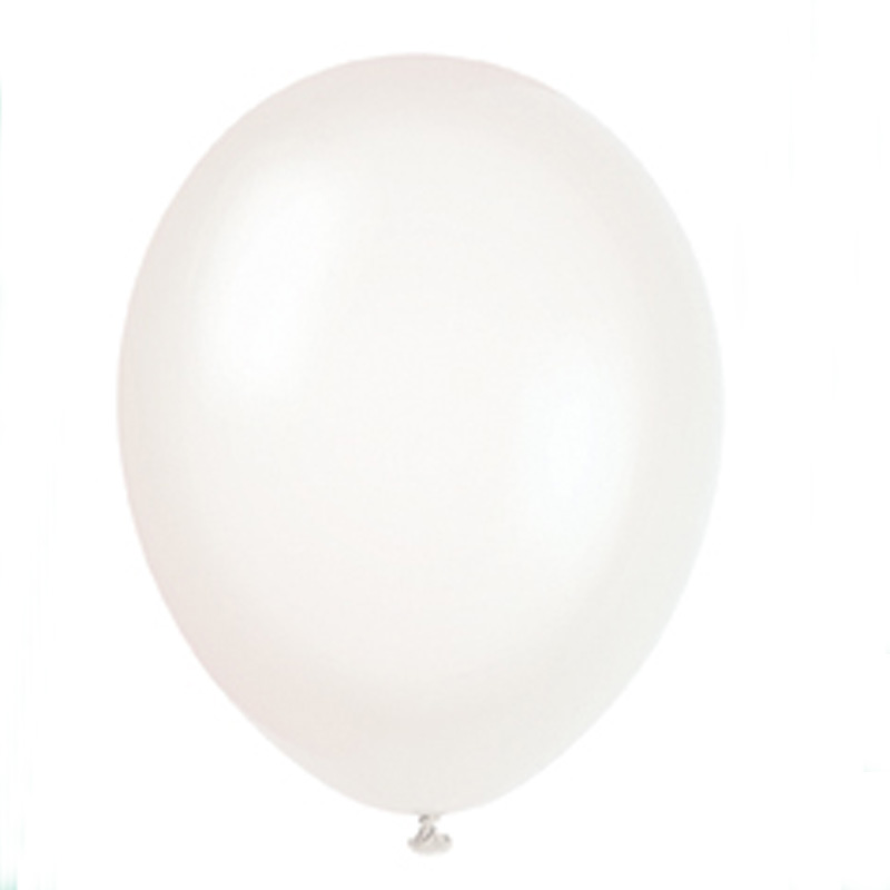 pack of 10 linen white balloons