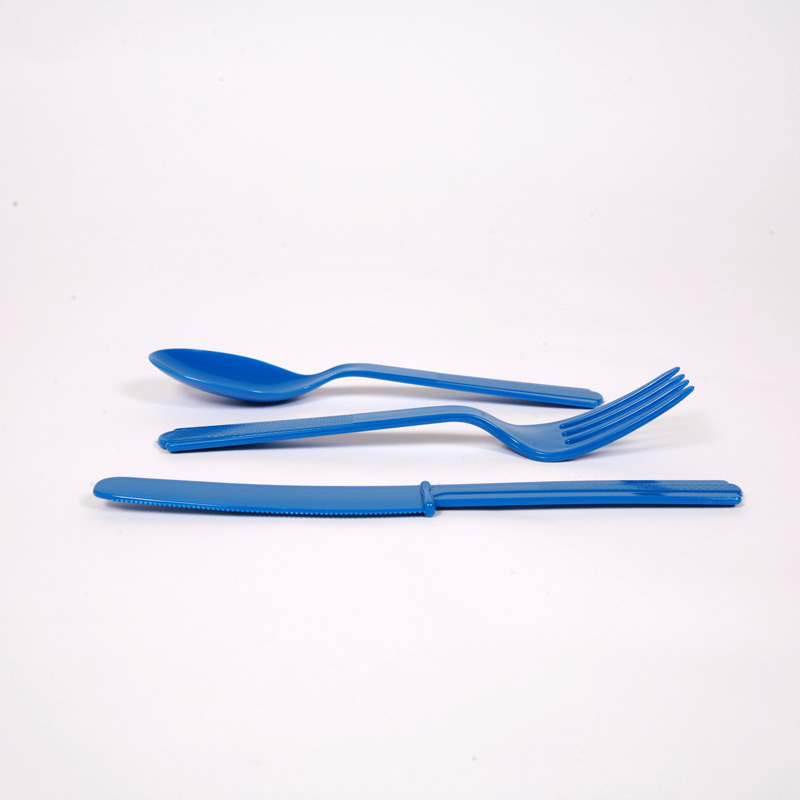 Blue cutlery set