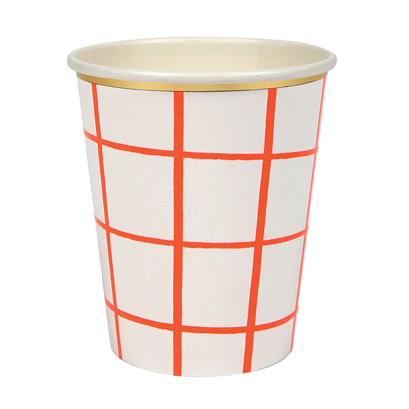 Coral Grid Cups