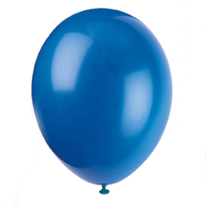 pack of 10 blue balloons