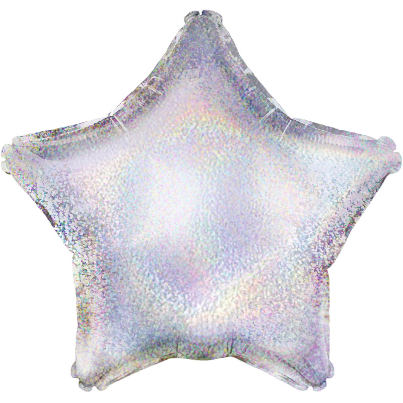 Silver Holographic Star