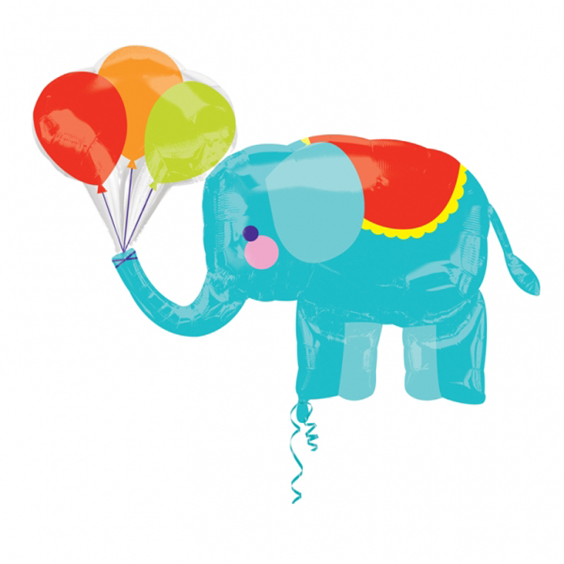 circus elephant foil balloon