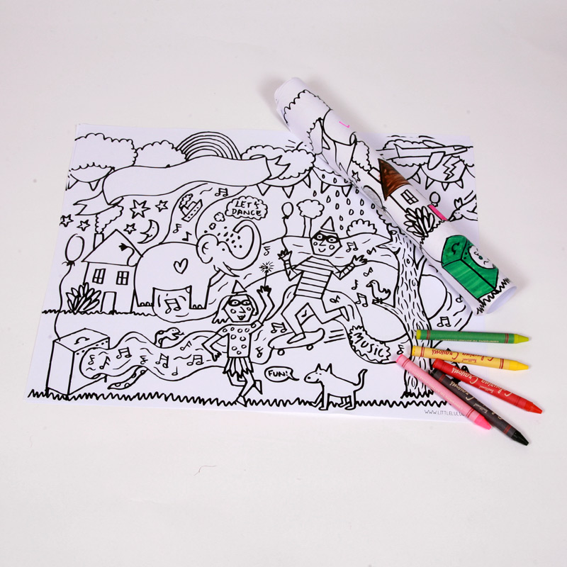 10 colour-in placemats