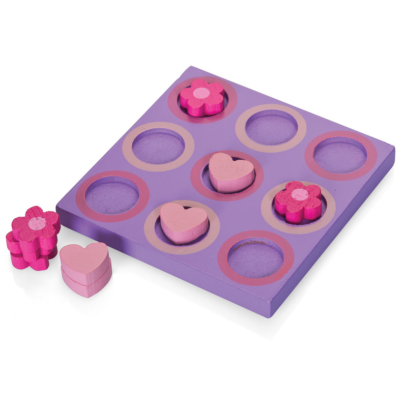Flower and heart wooden game