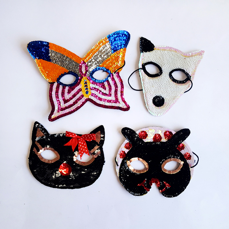 Animal sequin facemask