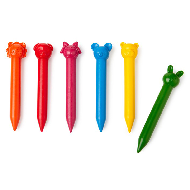 Set of 6 animal crayons Little Lulubel