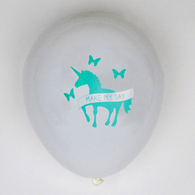 5 Unicorn balloons