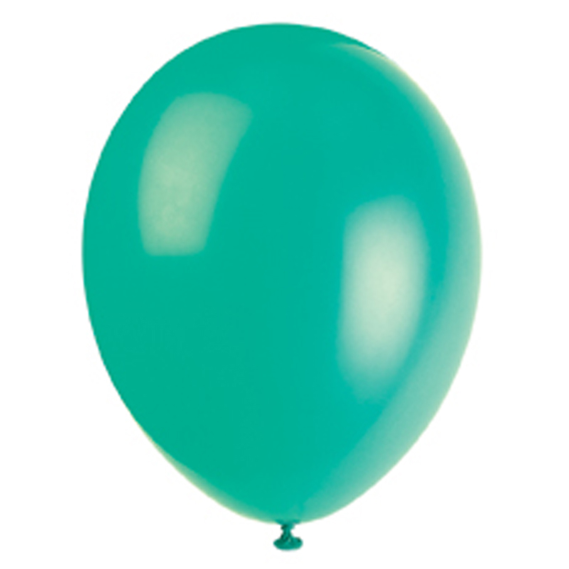 pack of 10 green balloons