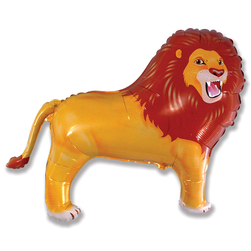 Lion shaped foil balloon
