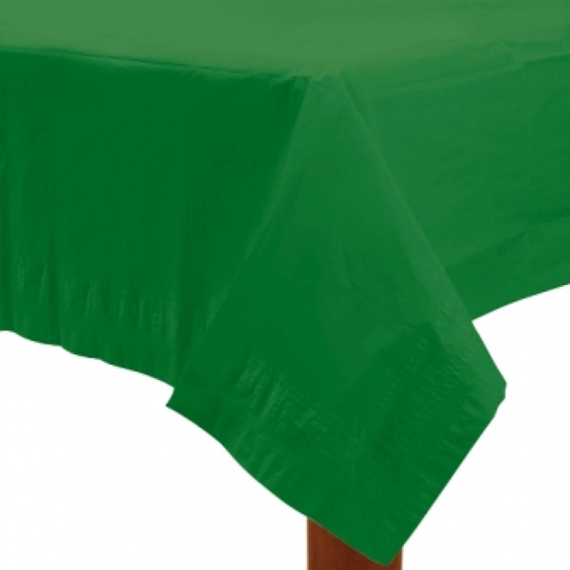 dark green paper table cover