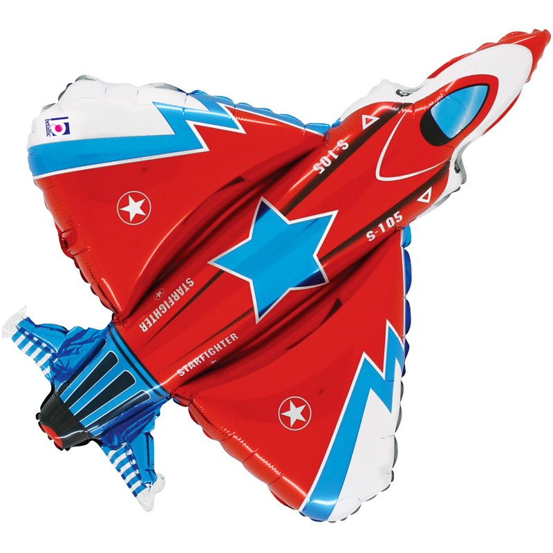 Fighter Jet shaped foil balloon