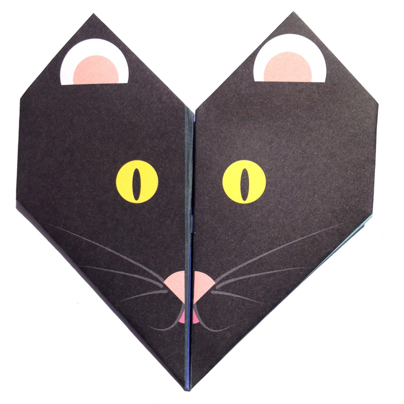 black Cat origami notes