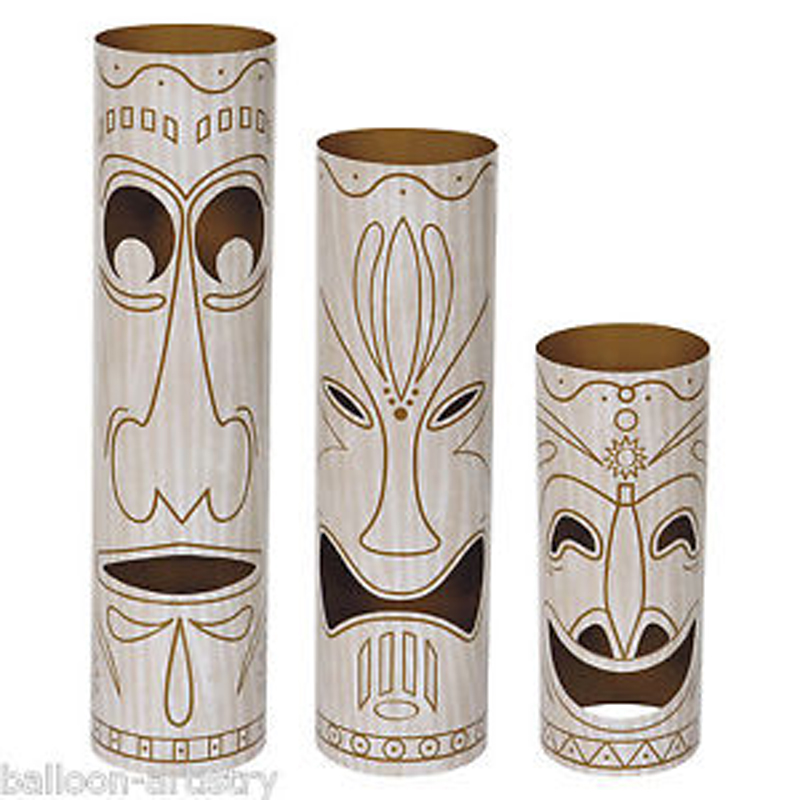 Tiki Totem Pole Table Centerpieces