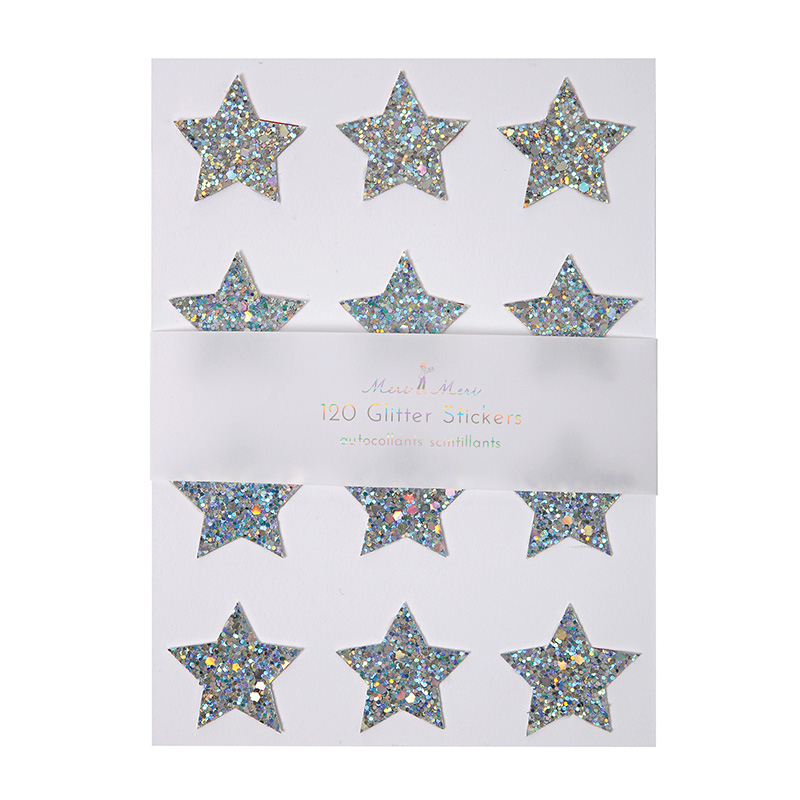 Small Glitter Star Stickers (10 Pcs.)