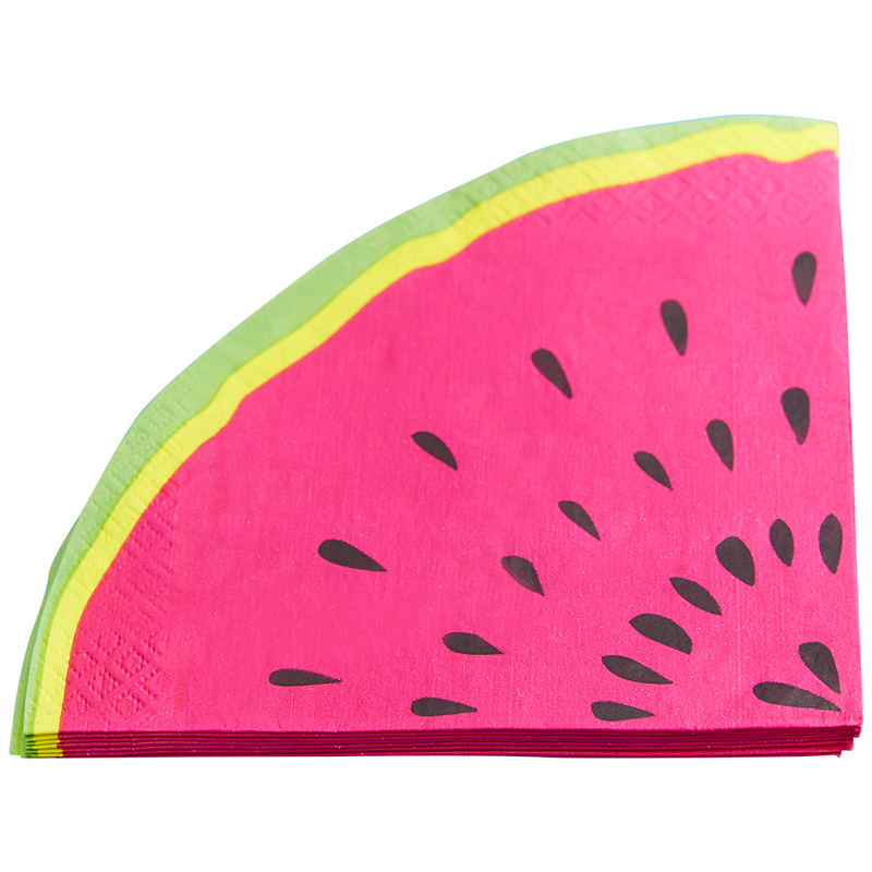 20 Watermelon Slice Napkins