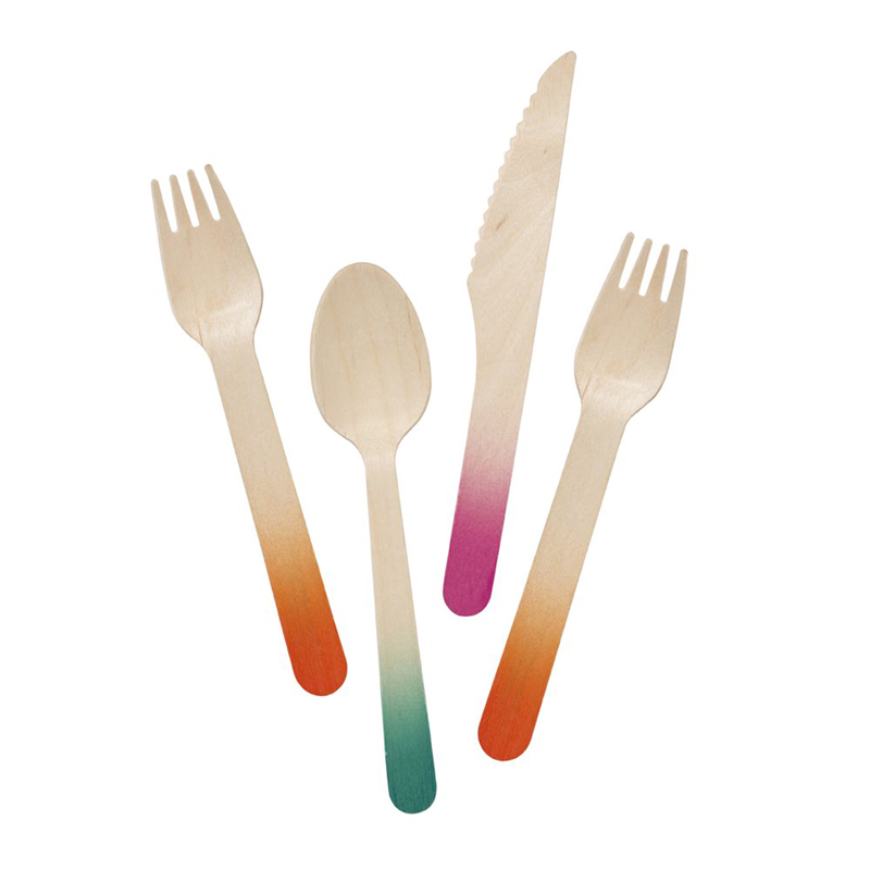 18 tropical fiesta wooden cutlery