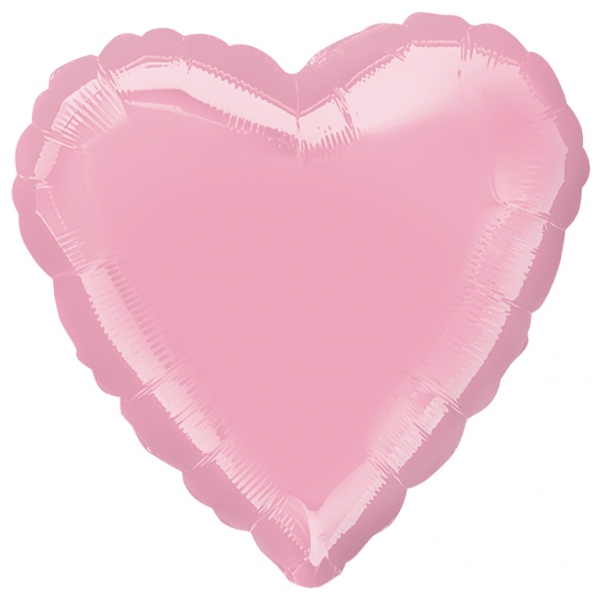 Pink heart foil balloon