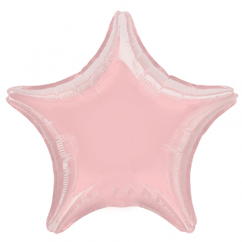 pink star foil balloon