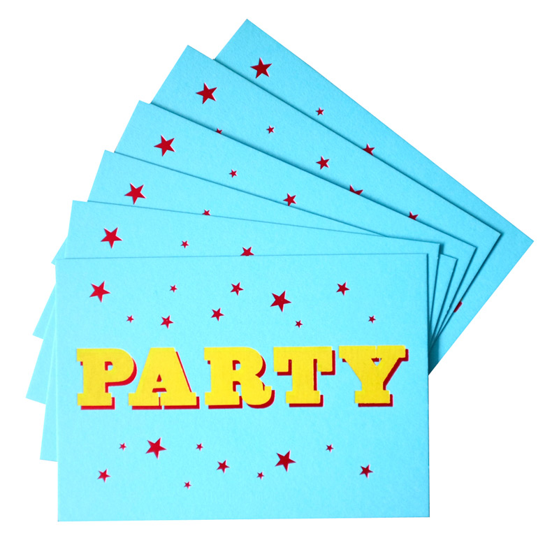 Party invite cards