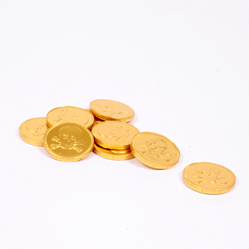 Set of 5 Golden Chocolate Coins