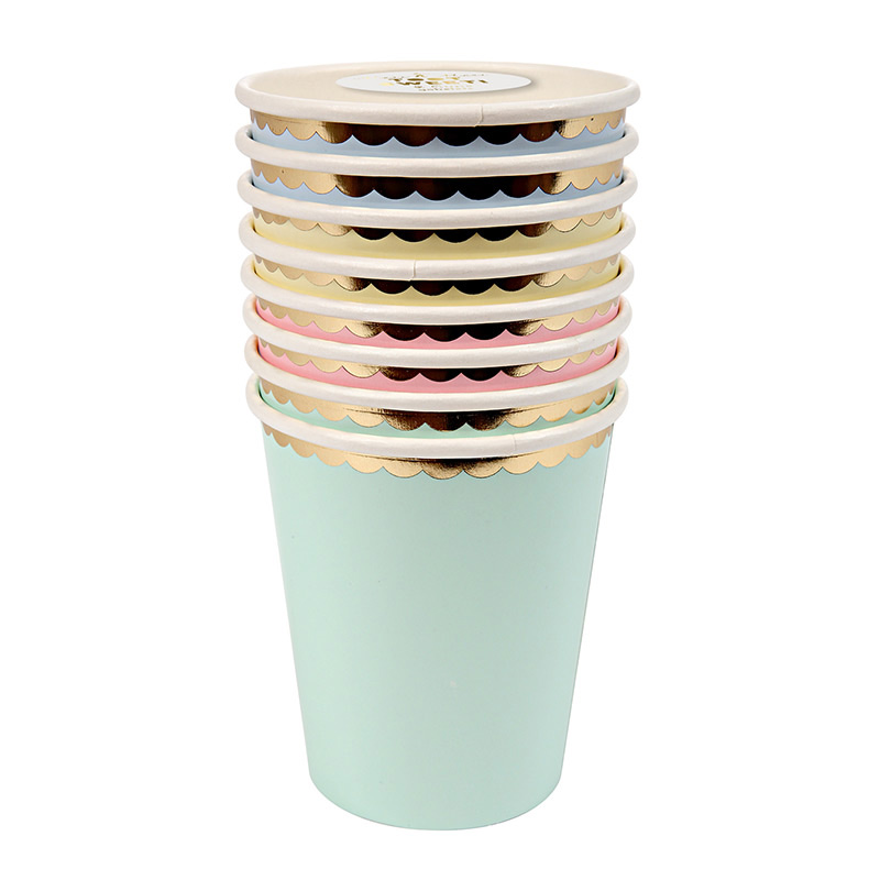 8 Pastel Party Cups