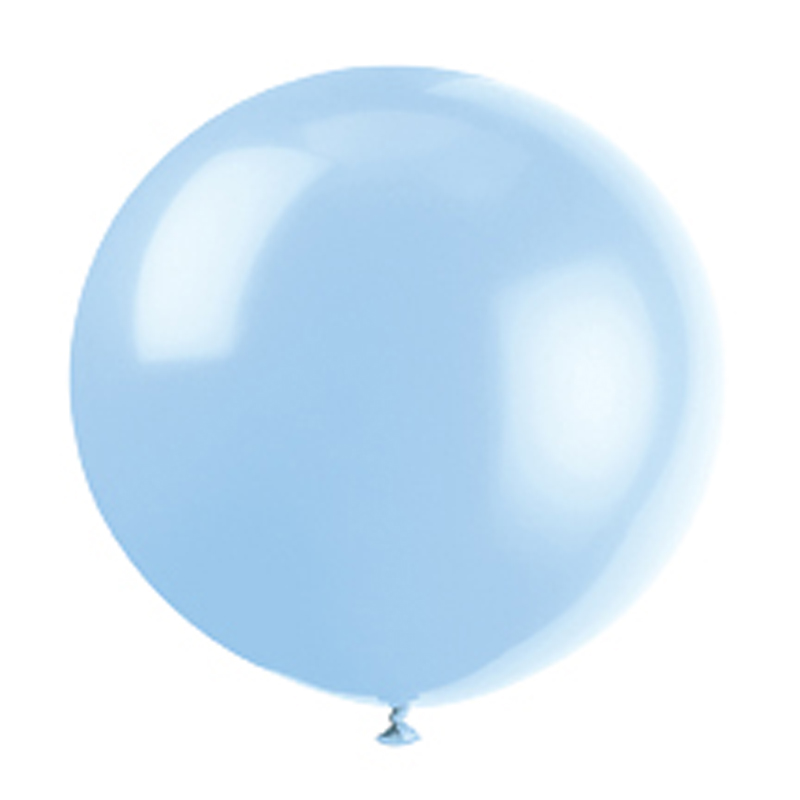 pale blue giant balloon