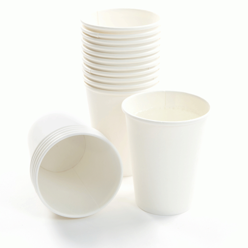 White paper cups