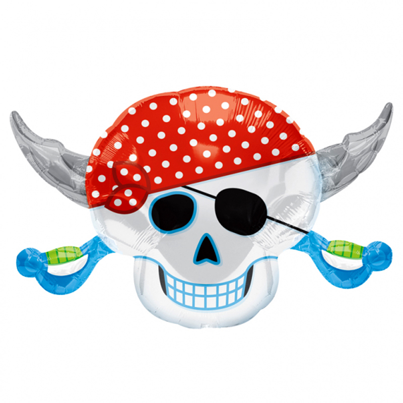 Pirates Skull Foil Balloon