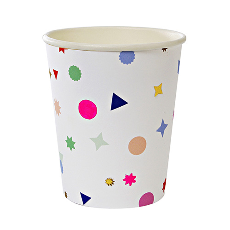 8 neon Charms party cups