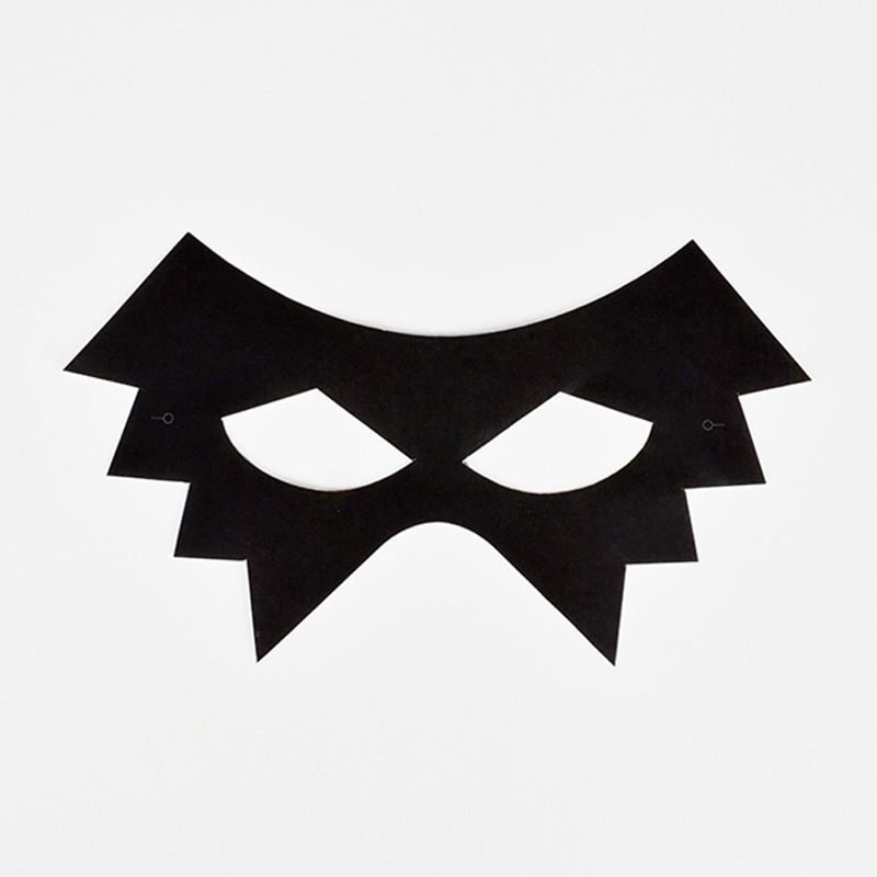 8 black scary masks