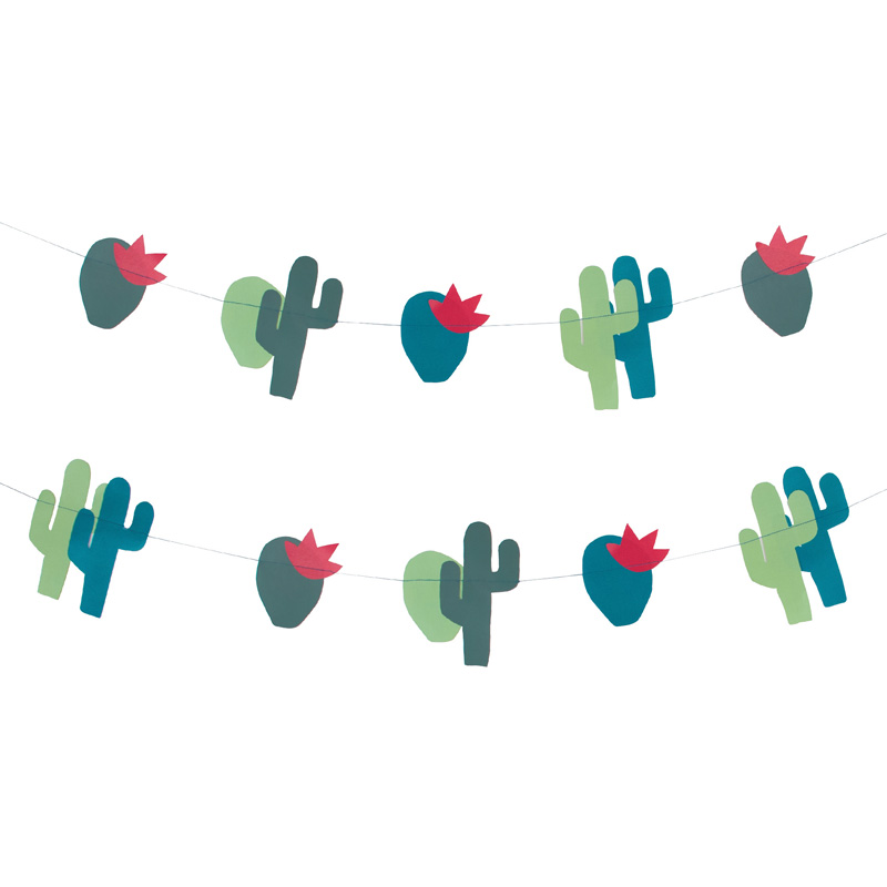 Cactus paper garland