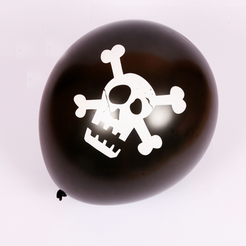 pack of 9 skull balloons