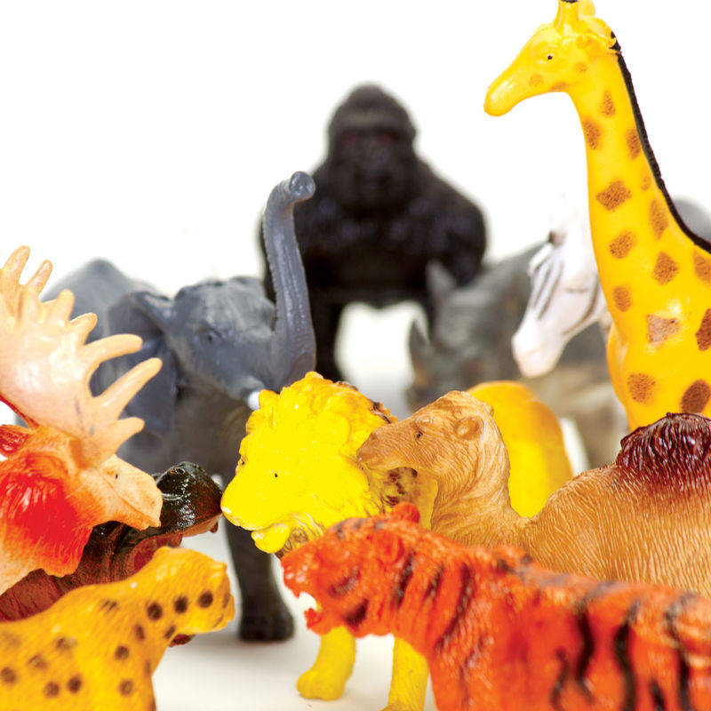 12 Wild World Safari Figures