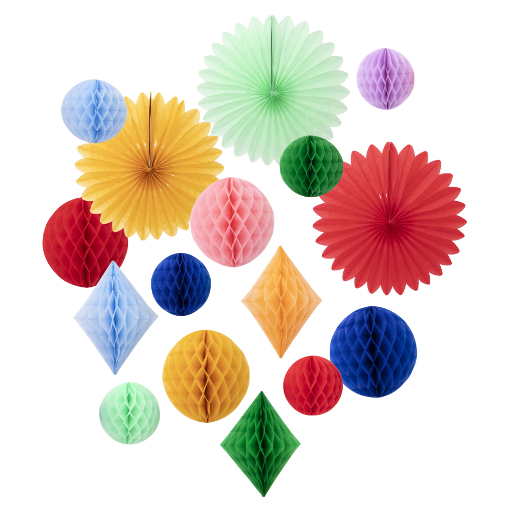 Rainbow Honeycomb Decoration Kit