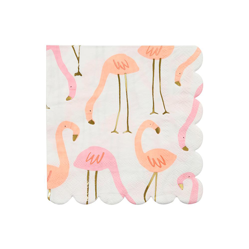 Pink Flamingo Paper Napkins