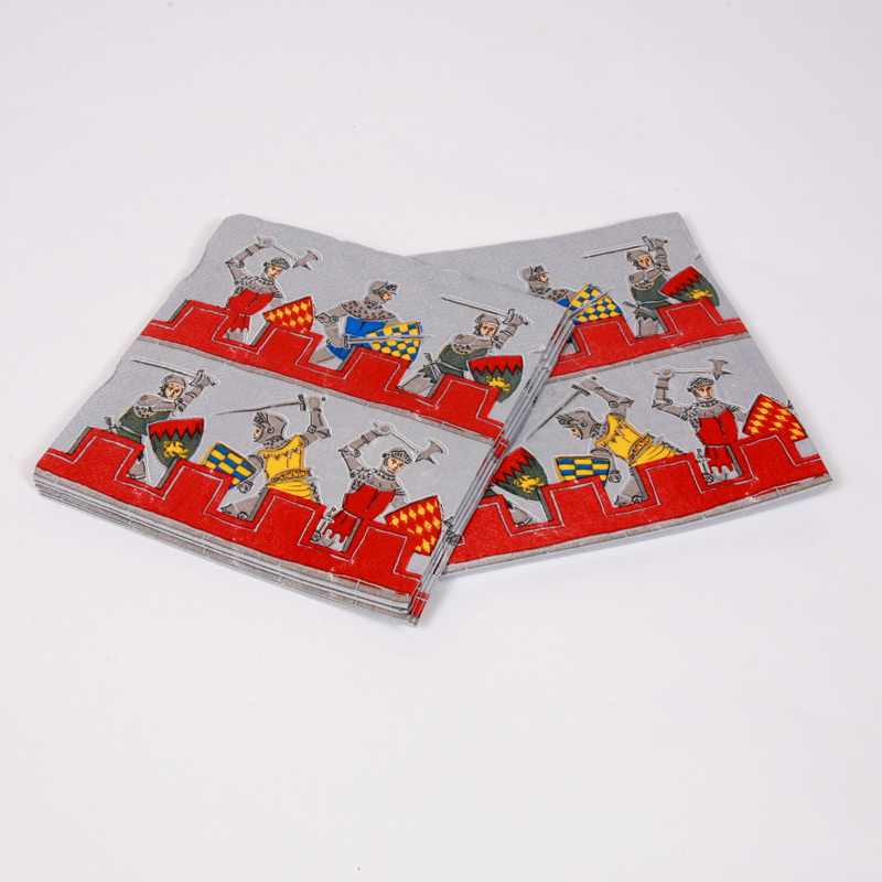 20 Brave knights napkins