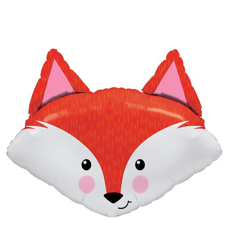 fox head foil balloon