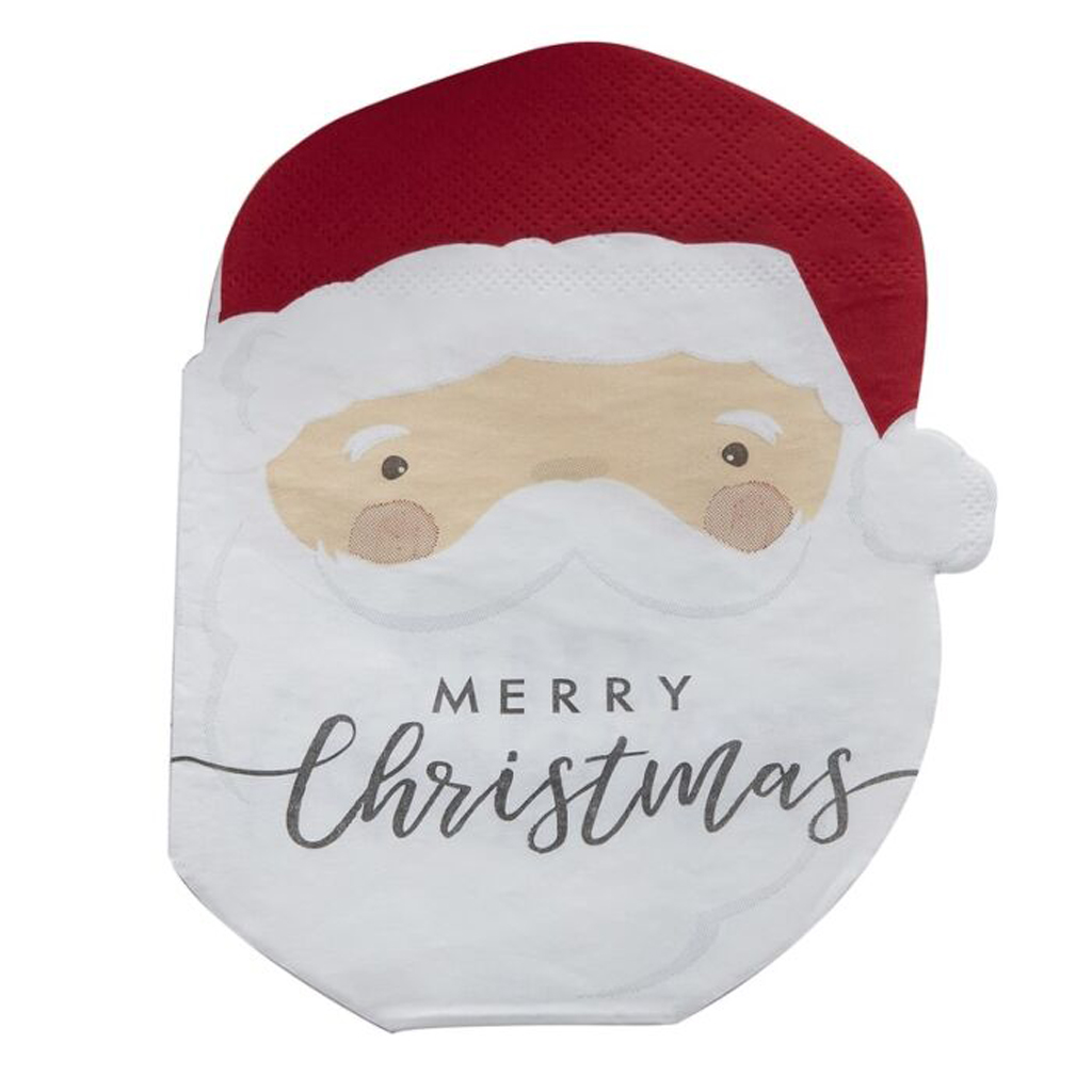 16 Santa napkins