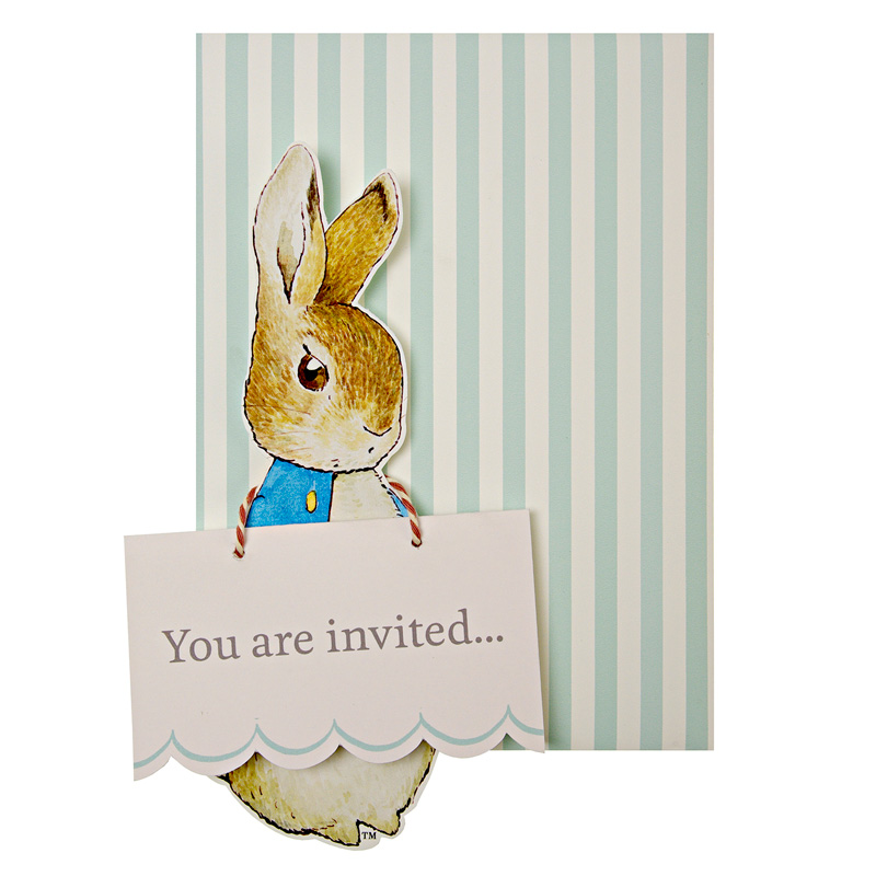 Peter Rabbit party invitations