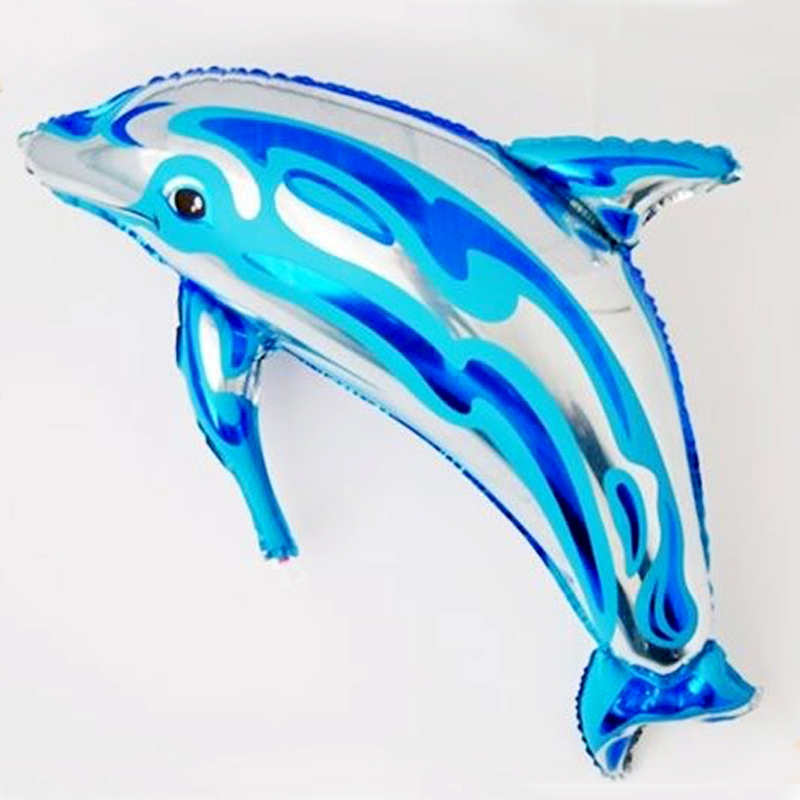 Ocean Blue Dolphin foil balloon