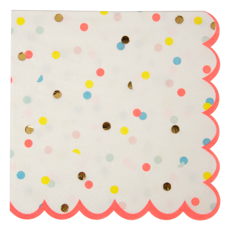 Neon Spotty Large Napkin