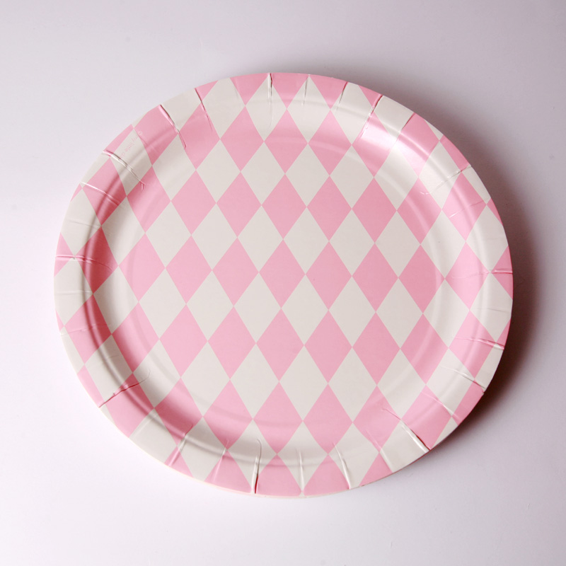 8 pink diamond plates